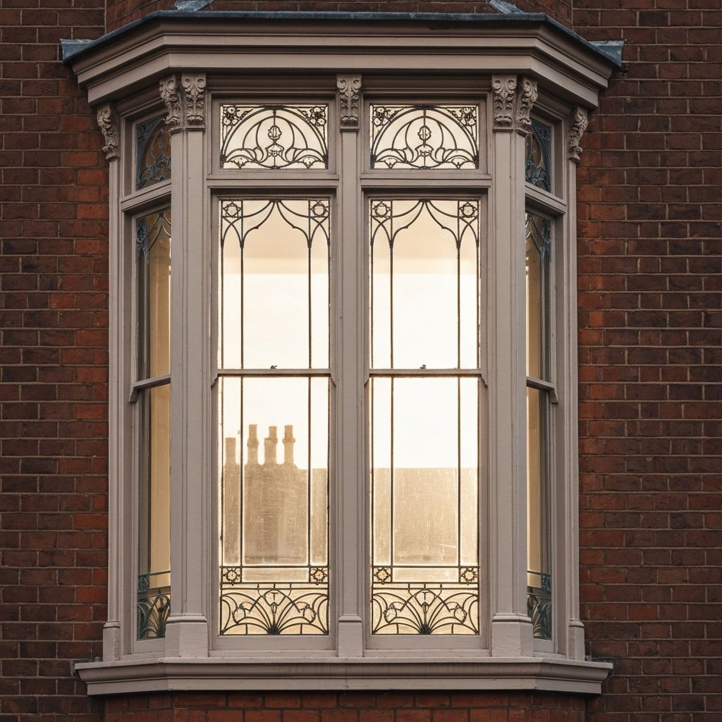 Victorian decorative window with secondary glazing